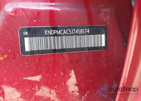 2018 Kia Sportage Lx z USA, uszkodzony, nr VIN KNDPMCAC5J7458574